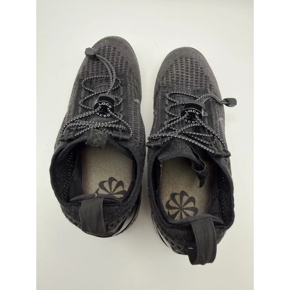 Nike Air VaporMax 2021 FK Youth Size 5.5Y Black Flyknit Running Shoes